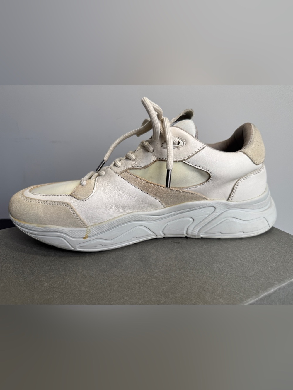 AllSaints VERGE RUNNER Leather Shoe - Picture 5 of 16